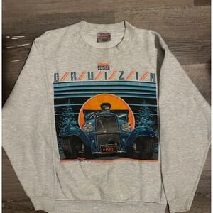 ONEITA Power-Sweats Mens M 1991 Just Cruizin‎ Ford Graphic Sweatshirt
